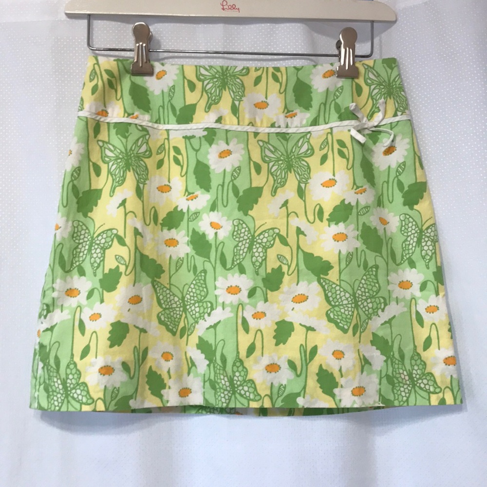 Lilly Pulitzer Floral Butterfly Skirt